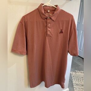 Tuskwear Alabama Crimson Tide Polo Shirt Mens M Stripes Embroidered Logo